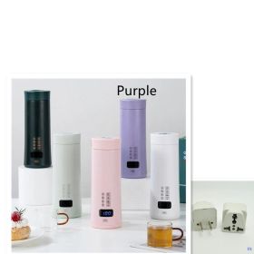 Electric Kettle Insulation Integrated Cup (Option: Purple-US)